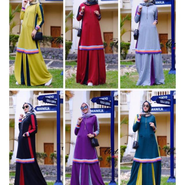 Gamis deena sporty original padi label