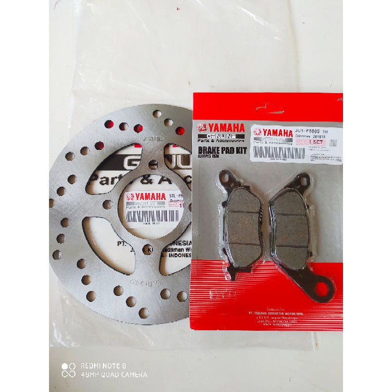 PIRINGAN CAKRAM DEPAN PLUS KAMPAS REM MIO SPORTY/MIO SMILE/XEON KARBU/SOUL/FINO/KODE 5TL ORI-YGP