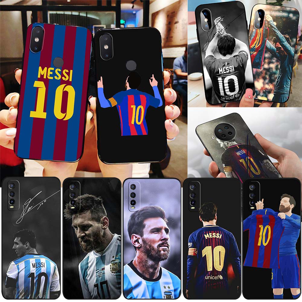 Soft Case Hp Gambar Lionel Messi Bahan Silikon Untuk Xiaomi Redmi 8 / 8a / 9 / 9a / 9c