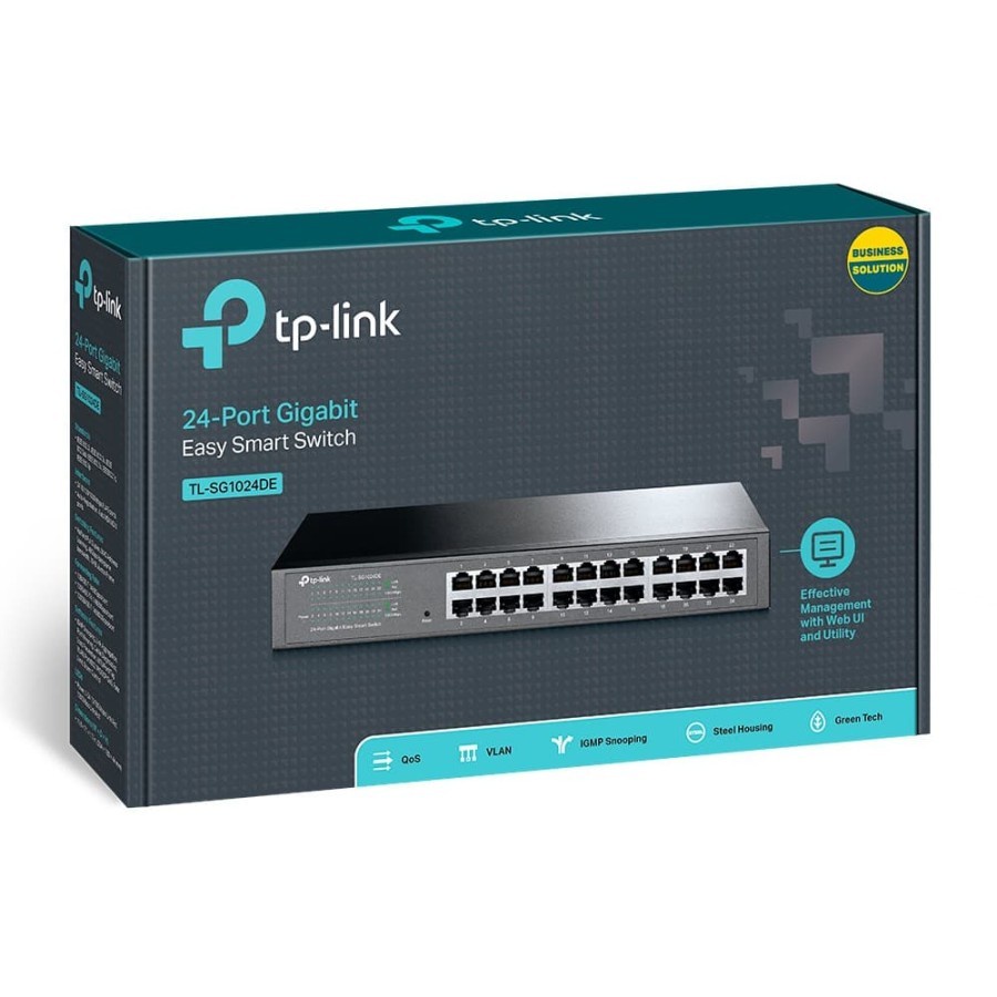 TPLINK TL-SG1024DE Switch 24 Port Gigabit Easy Smart Managed