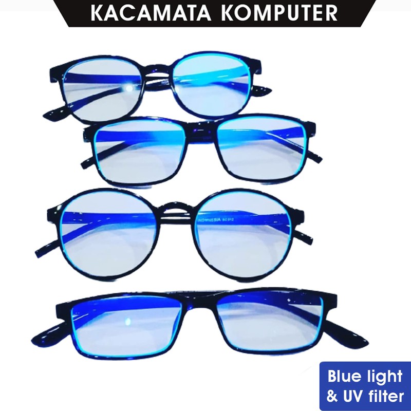 Kacamata Baca Antiradiasi Pria Wanita Lensa Transparan Blueray Eye glasses Kaca mata Antiradiasi