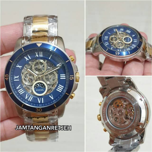 JAM TANGAN PRIA FOSSIL ME3141CHRONO AUTOMATIC KUALITAS ORIGINAL