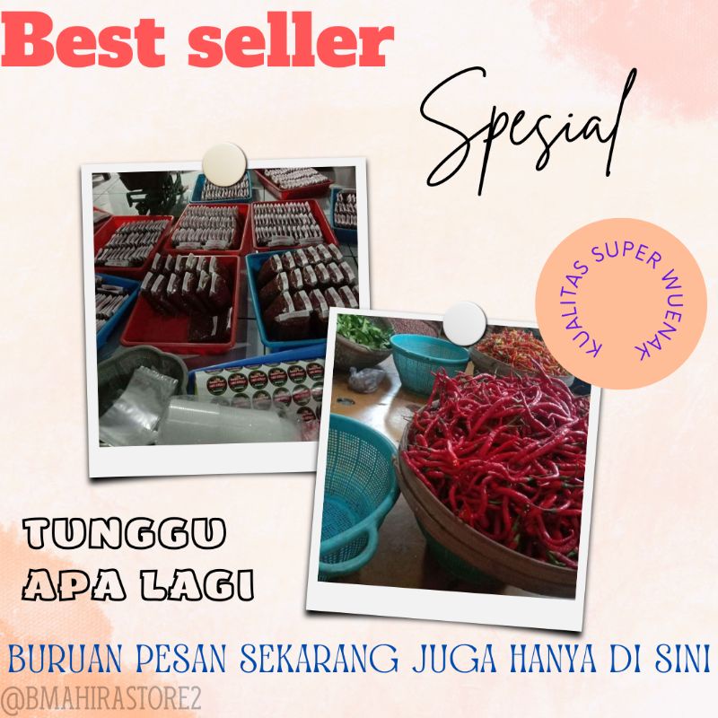 

SAMBAL PECEL PEDAS SEDANG /BUMBU PECEL SANGRAI 1kg KHAS TULUNGAGUNG