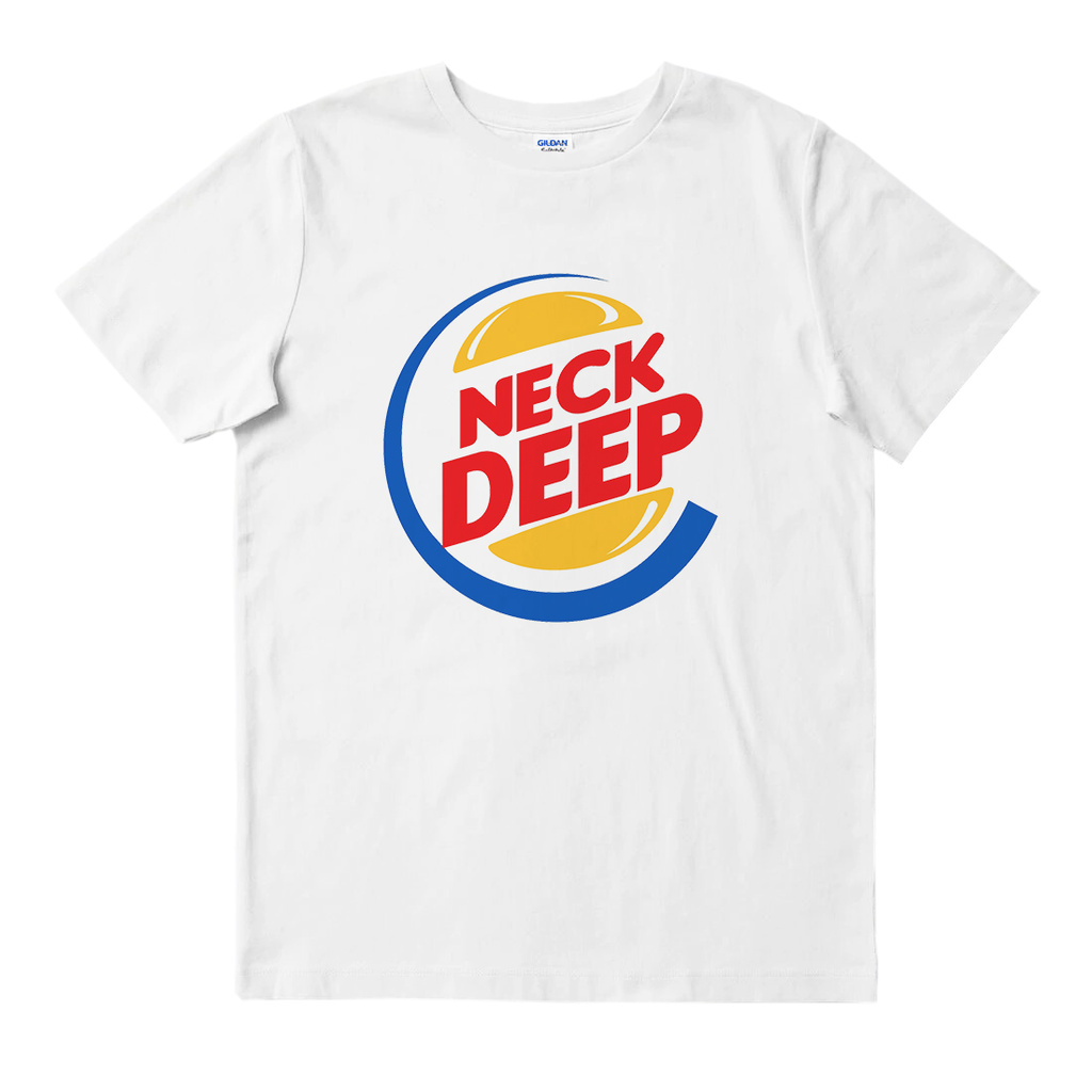 ( COD ) T-SHIRT / KAOS BAND NECK DEEP - BURGER KING