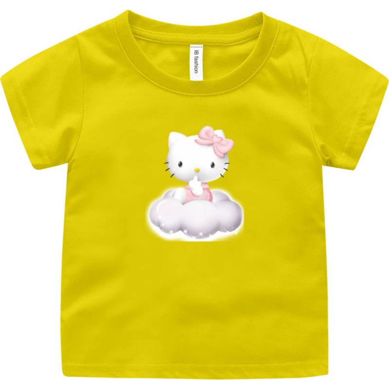 ((IB))KAOS ANAK PEREMPUAN/HELLO KATTY AWAN DIGITAL SABLON