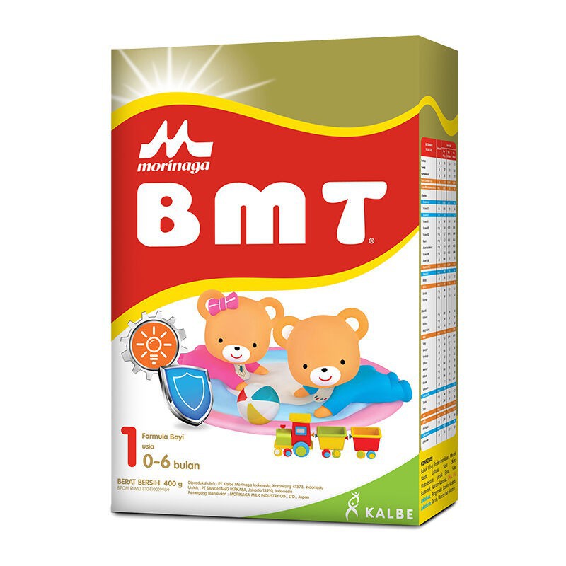 BMT Susu Formula Bayi 0-6 bulan 400gr  Morinaga BMT