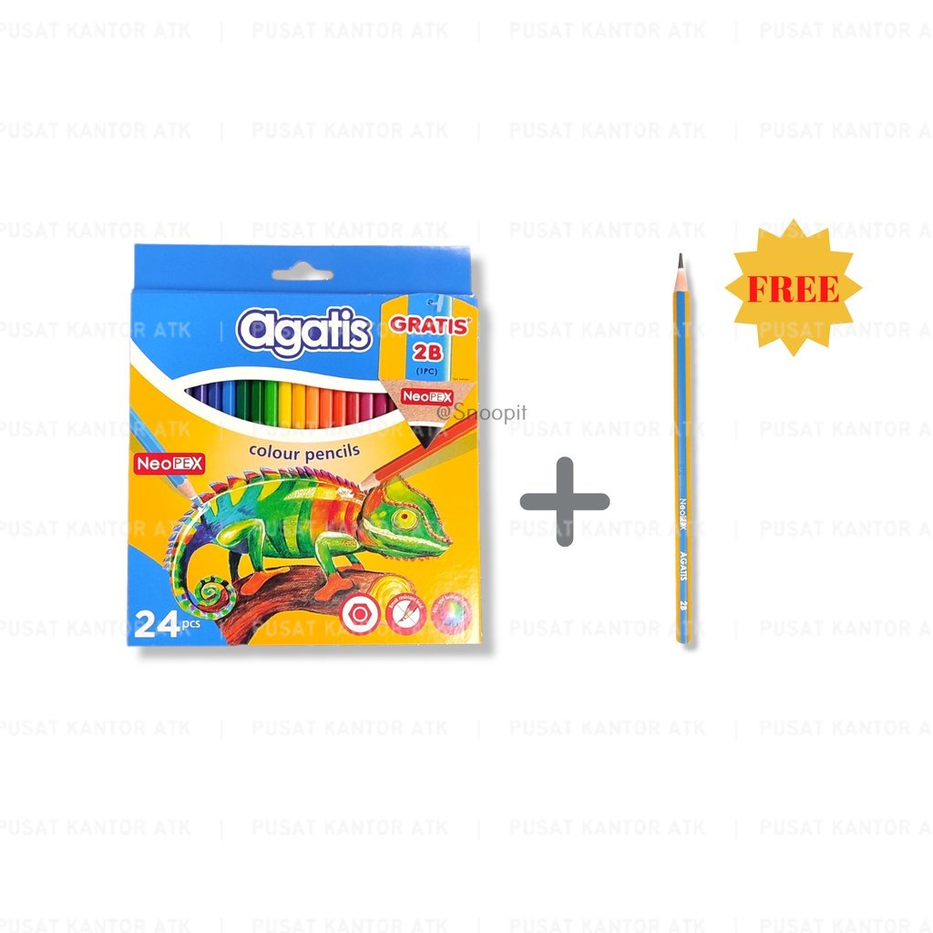

Pensil Warna AGATIS Neopex 24 Warna Panjang NHC24 02 Gratis 1 Pensil Agatis 2b Mewarnai Gambar