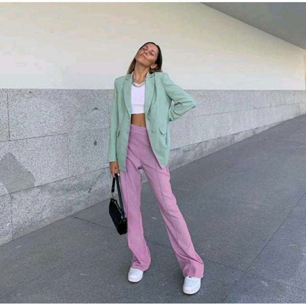 CANDY BABY LILAC PANTS WANITA //CELANA PANJANG WANITA