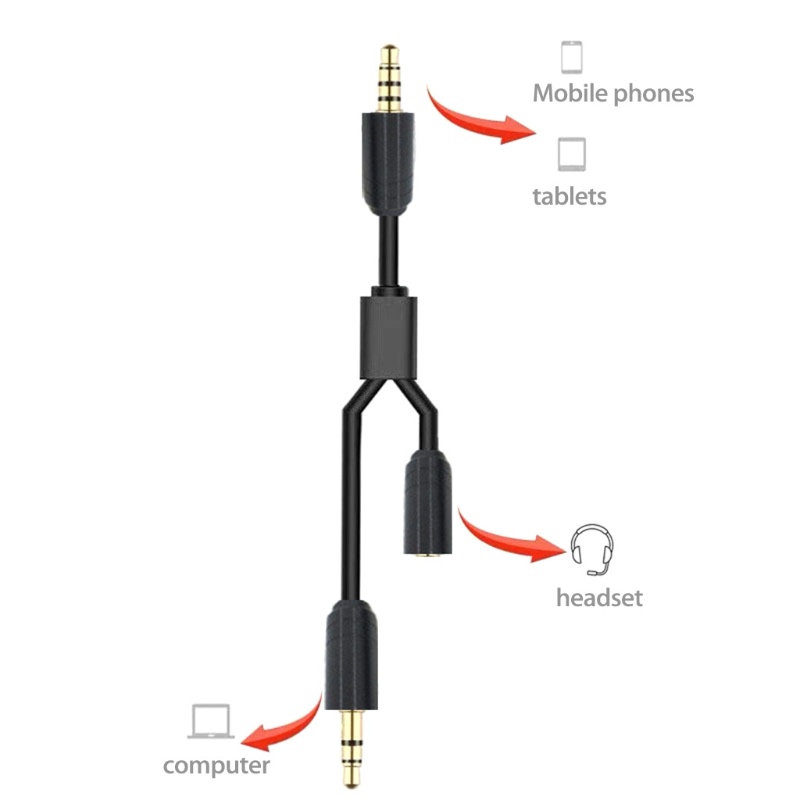 Cre Kabel Adapter Audio Chat Link 2m Untuk PS4 / X box One / Nintend Switch