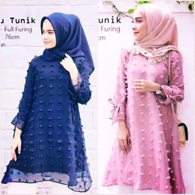 Tunic Cantik Bahan Linen Rubiah Full Furing All Size Tangan Serut Shopee Indonesia