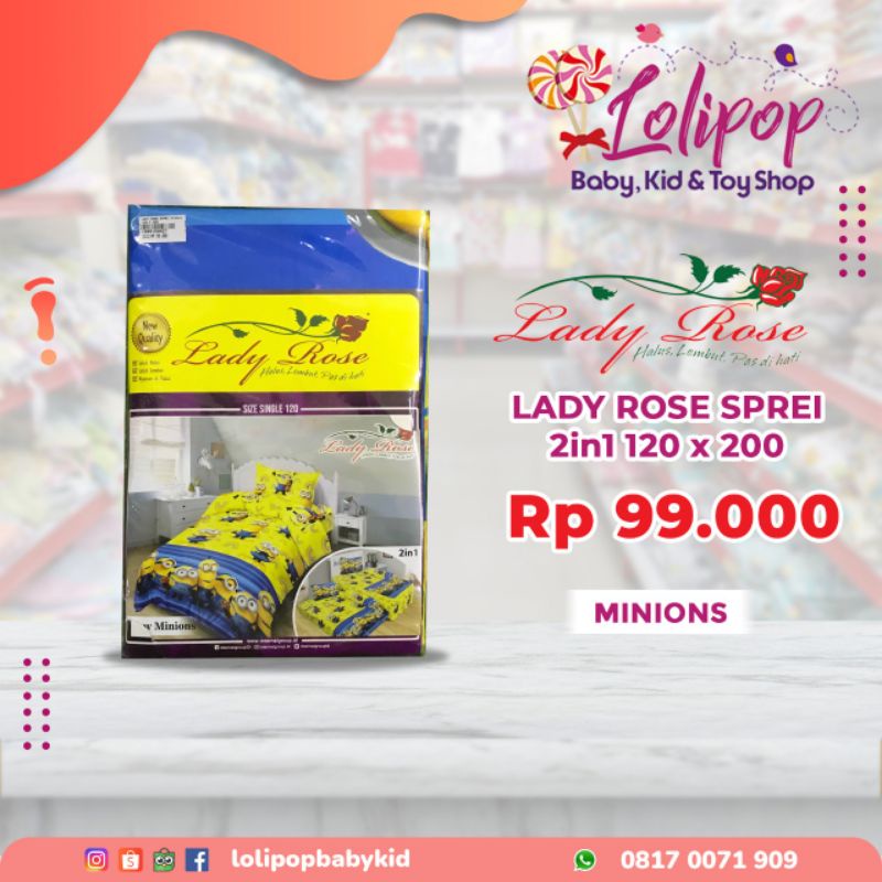 Lady Rose Sprei 120 x 200 2in1