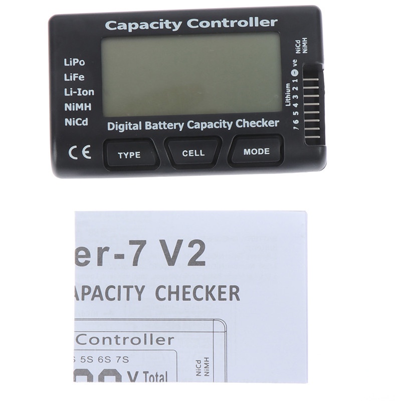 {LUCKID}1Pc Digital battery capacity controller checker for NiMH Nicd LiPo LiFe Li-ion