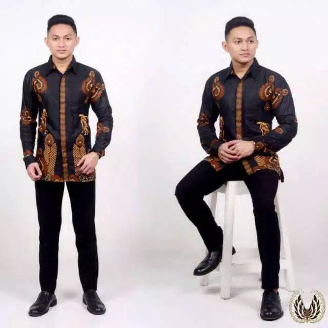 BAJU BATIK COUPLE MOTIF MERAK