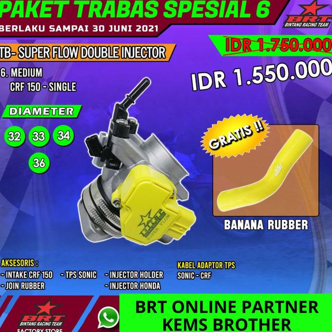 Tb Brt Throttle Body Crf150 Single Injektor