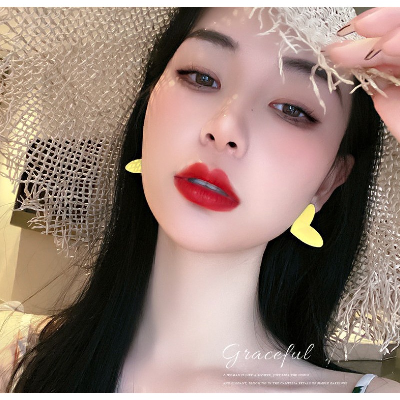 925 jarum perak Korea Dongdaemun fashion sederhana anting-anting anting-anting kepribadian cinta ant