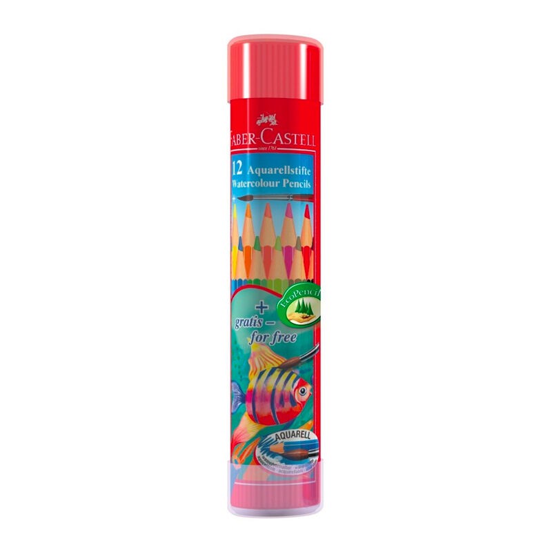 

Faber-Castell Watercolor pencils in round tin 12L