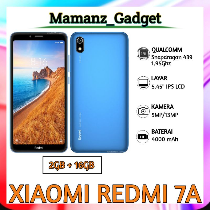 Xiaomi Redmi 7A 2/16Gb murah