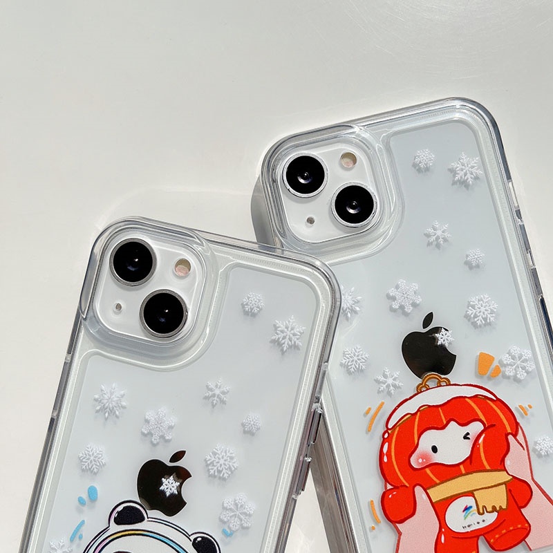 Case Pelindung Transparan Motif Kartun Untuk Iphone 13 13PRO 13PROMAX 12PRO 12PROMAX 11 PRO MAX XSMAX XS XR 7 8plus