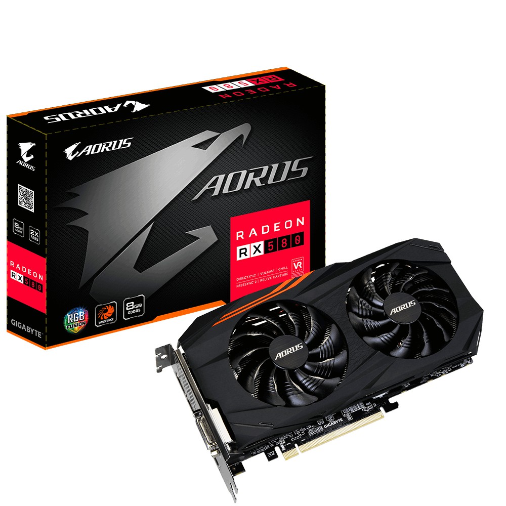 GIGABYTE AORUS Radeon RX 580 8G GV RX580AORUS 8GD