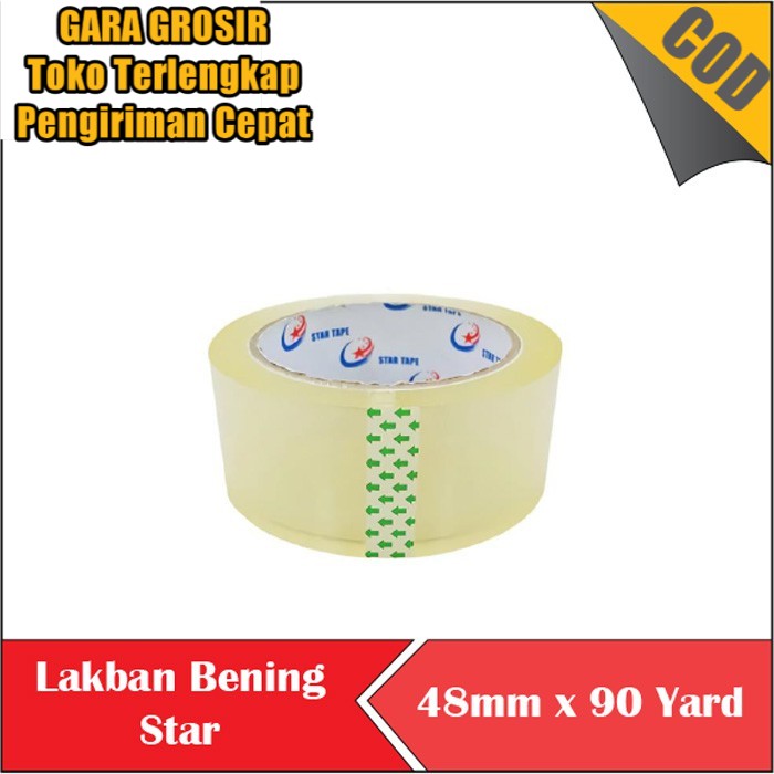 

Lakban Bening Star 2 Inch 90 Yard Per Roll