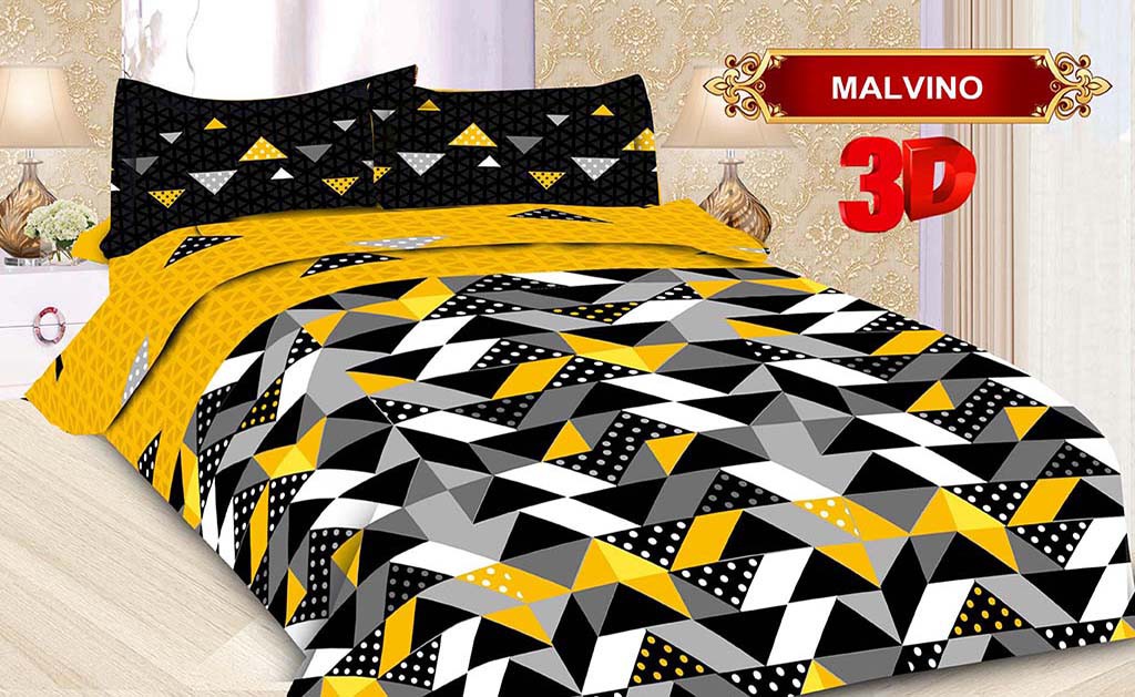 Sprei Bonita Single 120 Cm X 200 Cm Corak Malvino