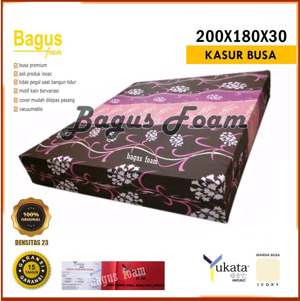 Inoac YUKATA IVORY Kasur Busa No 1 Uk 200x180x30 cm