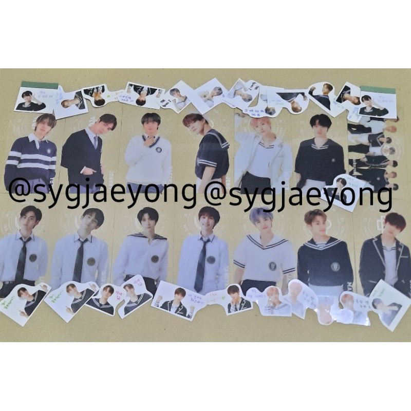 B2S Clear Bookmark+Sticker NCT 127,Dream,WayV(Jeno,Renjun,Haechan,Mark,Jisung,Lucas,Jaemin,Winwin)