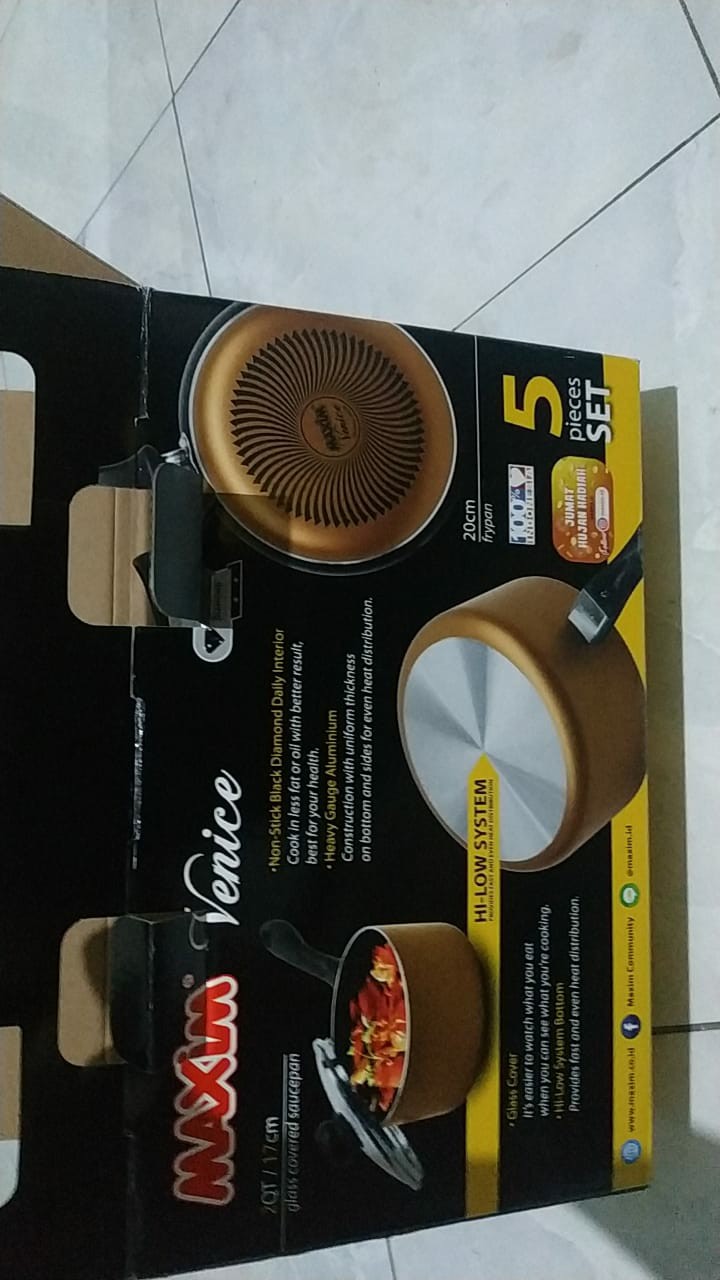 Maxim Venice Deluxe Panci Set [5 Pcs] / Venice Panci Set Deluxe Maxim