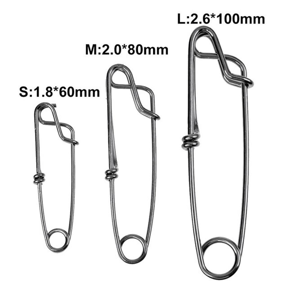 Lanfy Klip Garis Panjang Long Line Snap Swivel Barrel Connector Solid Rings Bearing Memancing Snap Clip