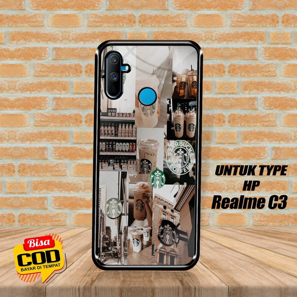 MJC - Case Realme C3 [STARBUCKS] - Fashion Case Realme - Case Terbaru Hp Realme - Case Termurah - Ca