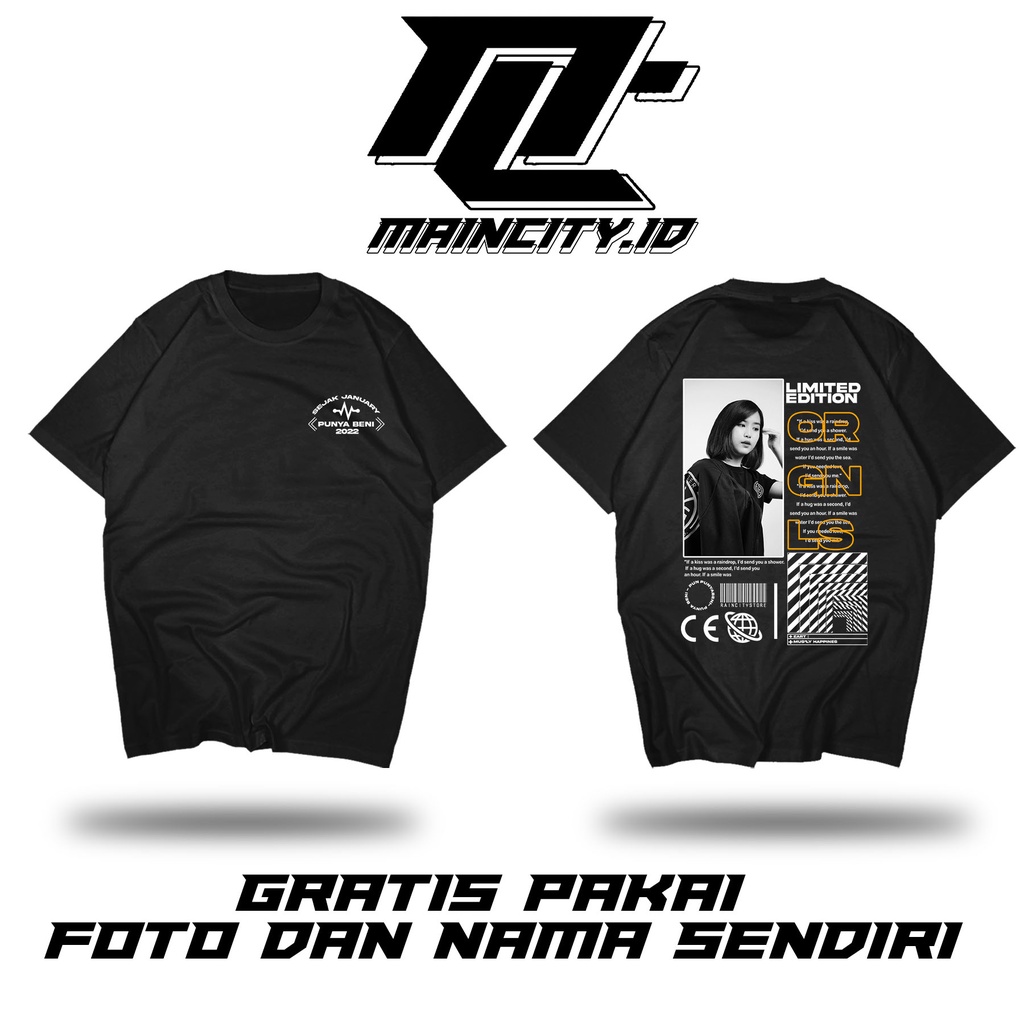 maincity_id Kaos Custom Bucin Aesthetic Street Wear | Kaos Viral Tiktok