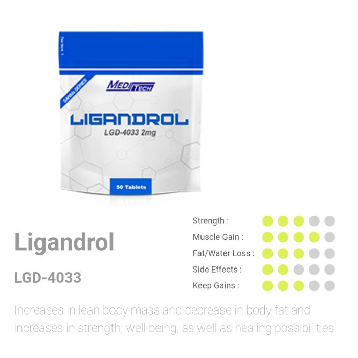 {cantikstore} Ligandrol Meditech Ostarine Ibutamoren Cardarine Andarine Testolone - Ligandrol Murah