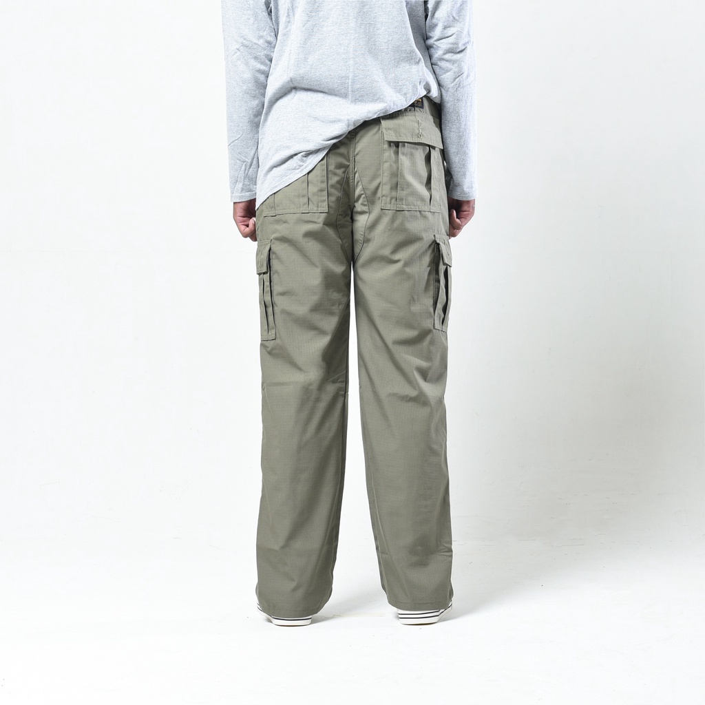 CELANA CARGO TIMEBOMB | CARGO PANTS | OLIVE MUDA RIPSTOP