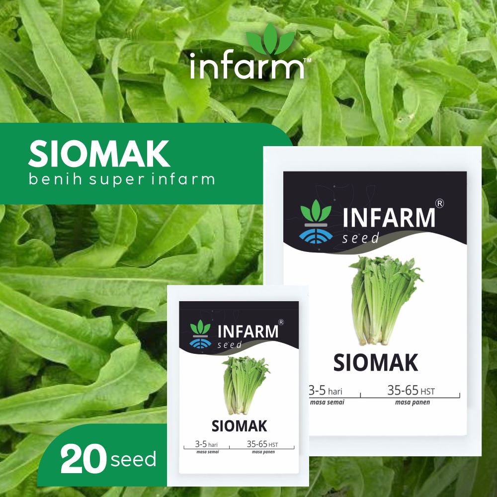INFARM -  Benih Bibit Sayur Edible Rumahan Lengkap Kangkung Sawi Selada Pokcoy Caisim Brokoli Seledri Kubis Kol Daun Bawang-Siomak