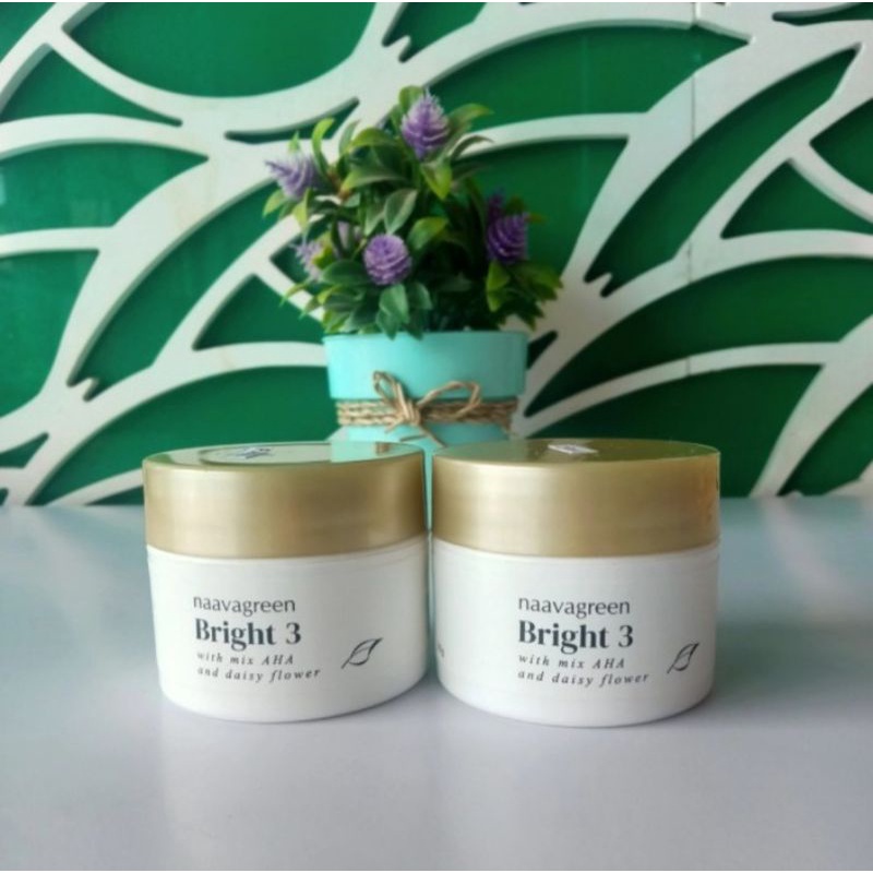 NAAVAGREEN KRIM PAGI BRT 3 - CREAM PAGI BRIGHT 3 NAAVAGREEN SKINCARE ORIGINAL