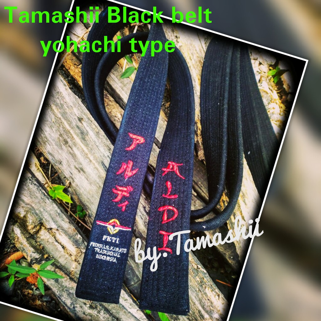 

Tamashii Sabuk Hitam type YOHACHI label FKTI,tebal berkualitas