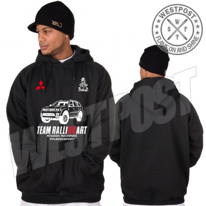 JAKET HOODIE SWEATER MITSUBISHI PAJERO SPORT DAKAR RALLIART KEREN