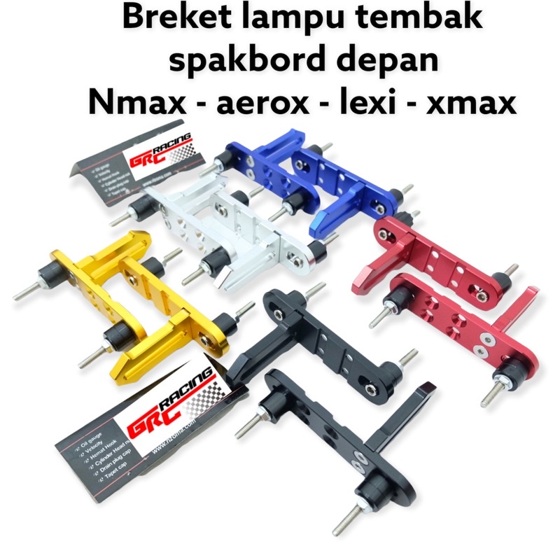 breket lampu tembak spakboard anti goyang nmax xmax nmax aerox lexi full cnc premium