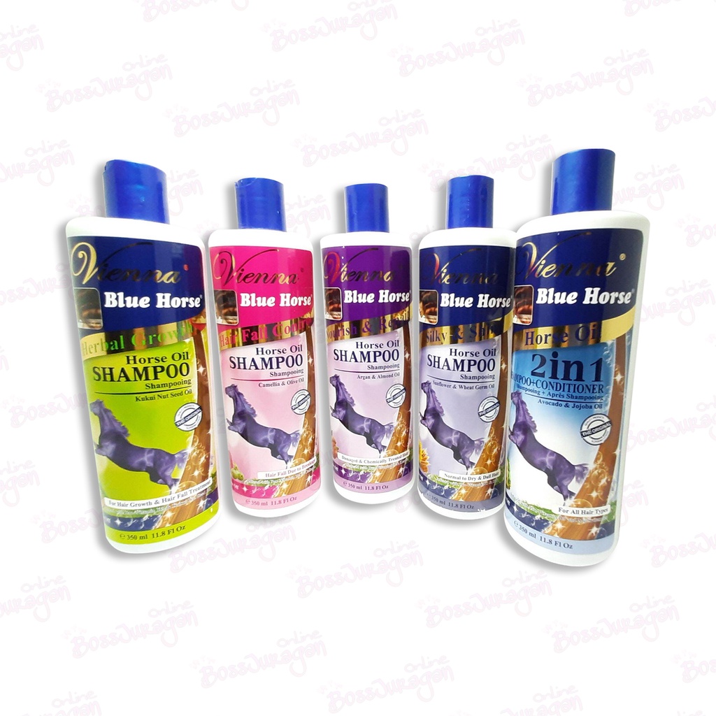 (BOSS) Vienna Shampoo Blue Horse / Shampo kuda 350ml