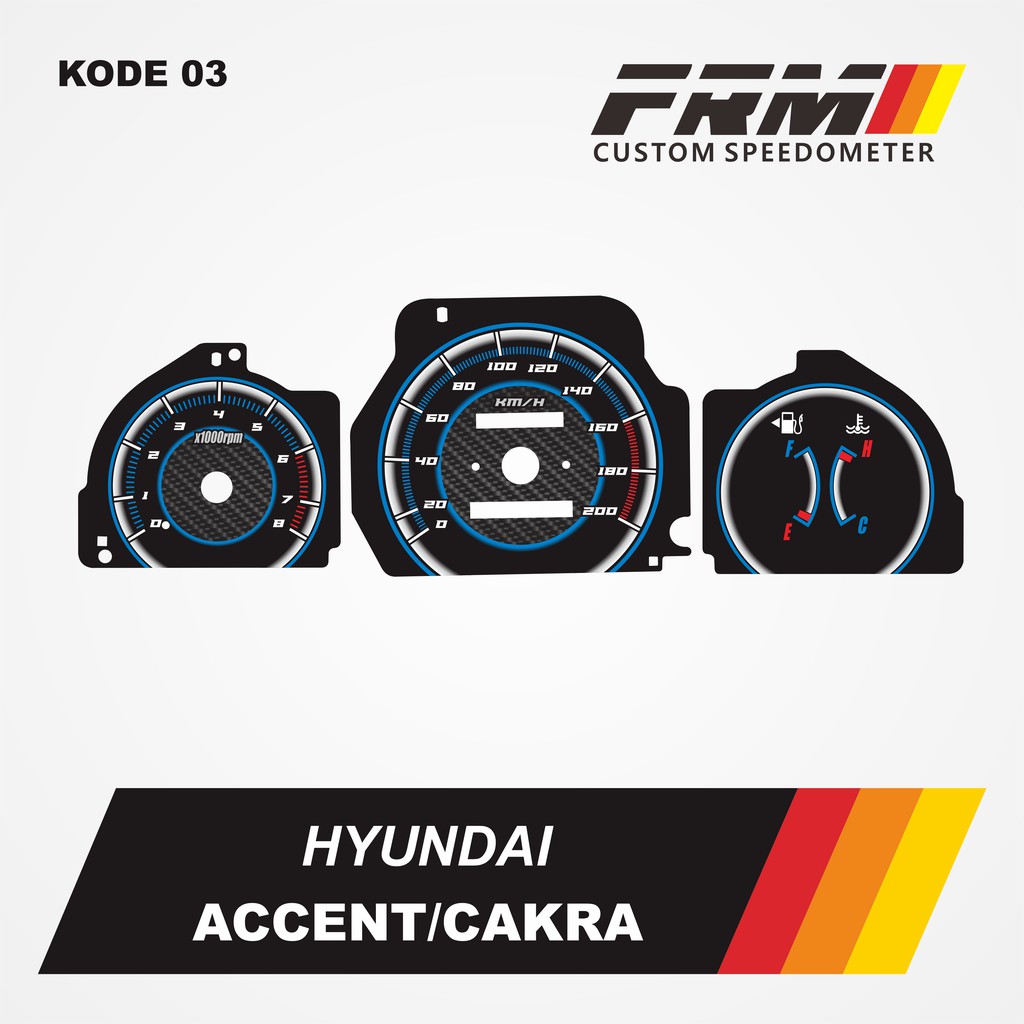 Custom speedometer hyundai accent / bimantara cakra