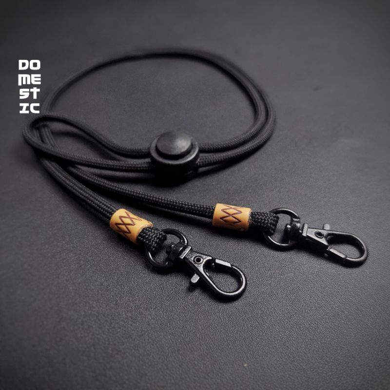 Starp mask konektor masker etnic paracord tali masker gantungan kalung