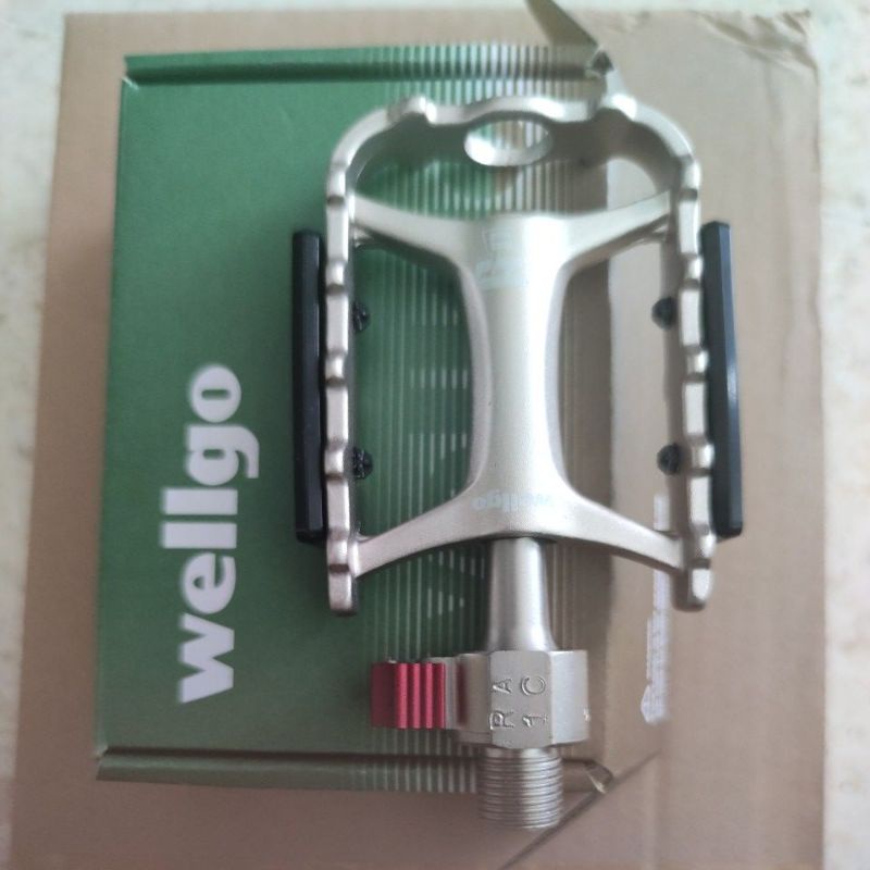 pedal wellgo quick release qrd m111 sealed bearing folding bike qr besi ga goyang seperti brg  jelek