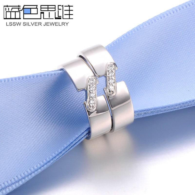 Cincin Perak Lamaran Murah Wedding Ring Silver 925 Ring Emas C9D3 Tunangan Sepasang Asli CP176