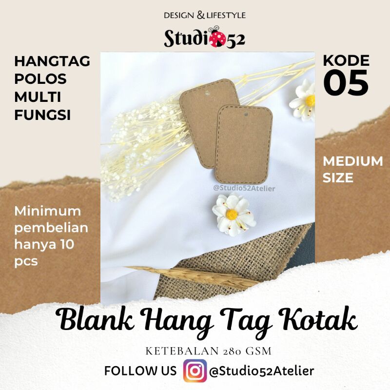 

Hang Tag Polos Aesthetic Multifungsi kode 05