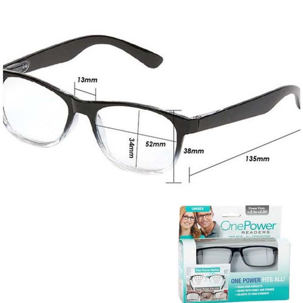 Kacamata Baca Plus Auto Focus - One Power Readers Glasses Kacamata Baca Auto Fokus Unisex