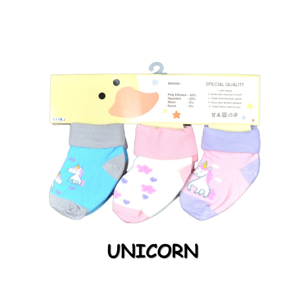  Kaos  Kaki  Bayi  Baby Perempuan  Girl Newborn Lucu  3in1 