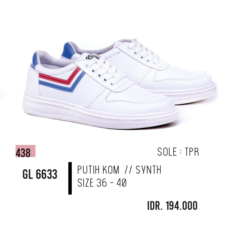 sepatu sneaker wanita,sepatu casual wanita,sepatu garsel murah GL 6633