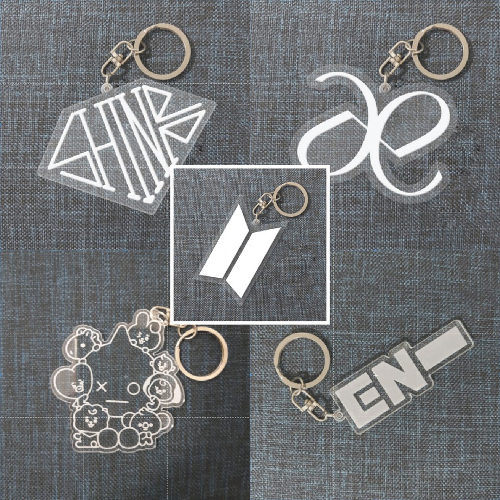 Gantungan Kunci Kpop Logo Akrilik I Kpop Keychain Merchandise Acrylic Murah