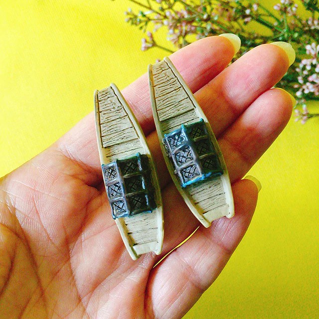 Miniatur Perahu Peti Kemas Aquascape Maket Terarrium Dioarama - MNOO08