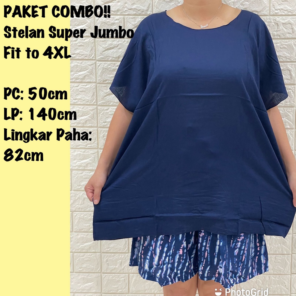 PROMO PAKET COMBO SETELAN 4XL MUAT  DI ATAS 100KG !!!!!